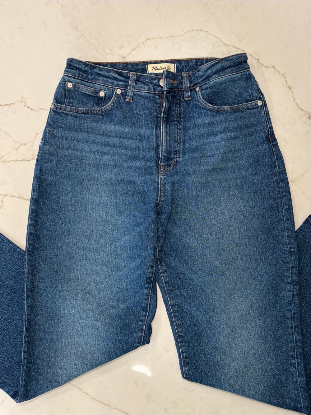Madewell Curvy ’90s Straight Jeans Size 29 Medium Wash High Rise